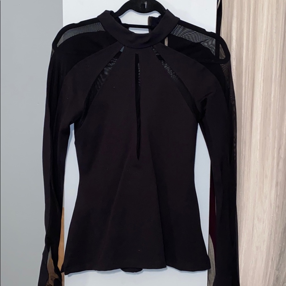Free people mesh top
